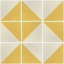 Mexican Ceramic Frost Proof Tiles Yellow Washed White